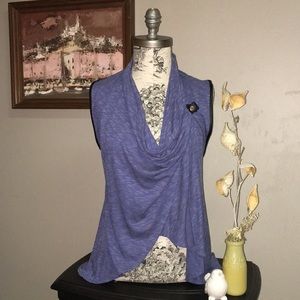 Wrap vest in Blue by ASTARS